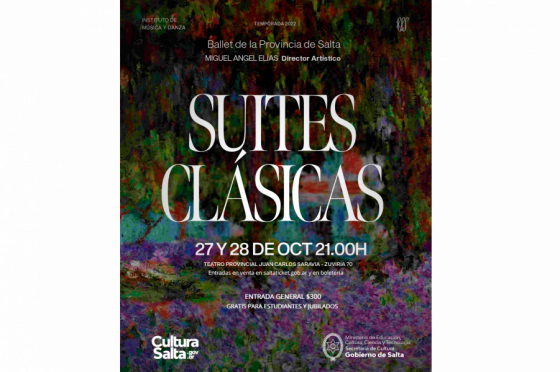 El Ballet de la Provincia presenta “Suites Clásicas” en el Teatro Provincial