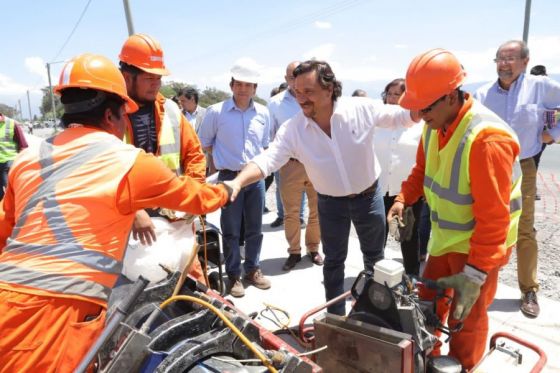 En Cerrillos Sáenz  supervisó obras de viviendas, agua y saneamiento