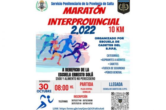 Maratón solidaria interprovincial en el Servicio Penitenciario