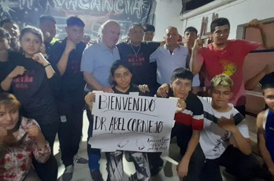 Cornejo destacó el trabajo  social de la Escuela de Boxeo Amilcar Brusa