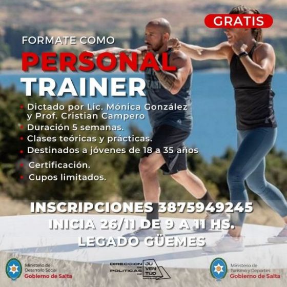 Formación gratuita como personal trainer