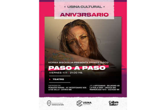 Norma Bisceglia se presenta este viernes  en el Teatro de la Usina Cultural