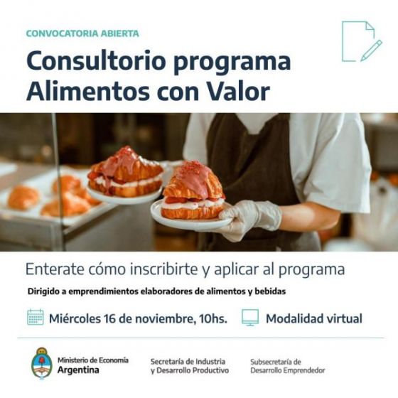 Elaboradores de alimentos y bebidas podrán potenciar sus emprendimientos