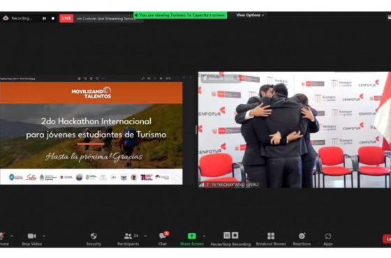 El equipo de Perú obtuvo el primer puesto en el 2do Hackaton Internacional para Estudiantes de Turismo