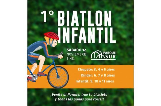 Hoy se realizará el Primer Biatlón infantil del Parque Sur