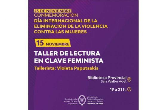 Taller presencial de lectura para mujeres y diversidades