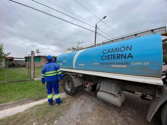 Por un corte de energía, hoy estará afectado el servicio de agua en zona oeste alta de Salta Capital