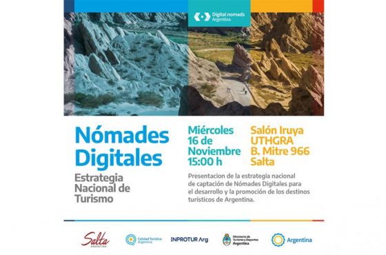 Nómades Digitales: Nueva capacitación para prestadores turísticos de Salta