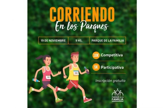 Mañana sábado participa en el Parque de la Familia de carreras competitiva y participativa