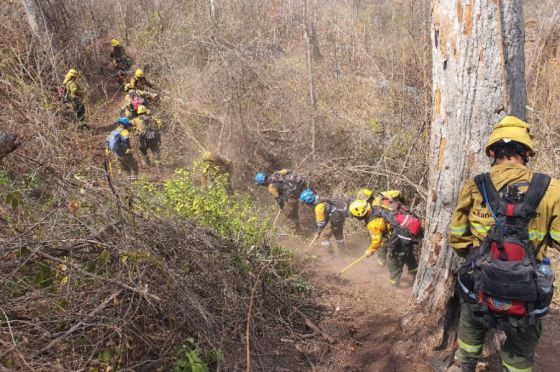 Salta y Jujuy prosiguen con los operativos de sofocación de incendios forestales en Valle Morado