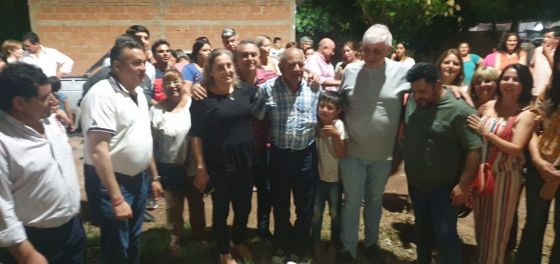 Con el nuevo tendido eléctrico familias de Joaquín V. González mejoran su calidad de vida