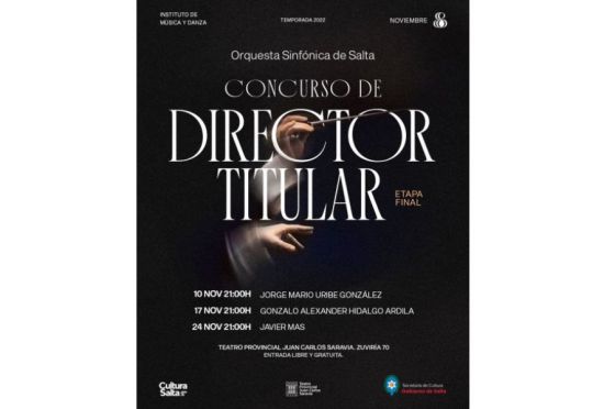 Orquesta Sinfónica: último concierto de la etapa concursal para Director Titular