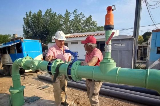 Aguas del Norte puso en marcha el pozo de barrio Ferroviario