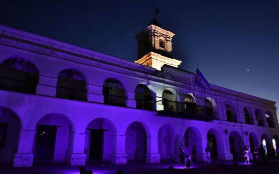 Distintos espacios de la ciudad se iluminaron por el Día Internacional de la Eliminación de la Violencia contra las Mujeres