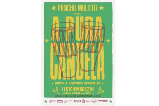 Poncho Mulato presenta “A pura candela” en la Usina Cultural