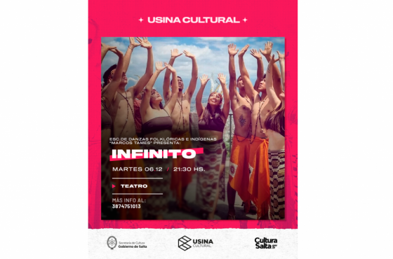 “Infinito” se presenta este martes en la Usina Cultural