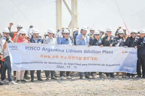 La minera surcoreana Posco inicia la construcción de su planta comercial en Güemes