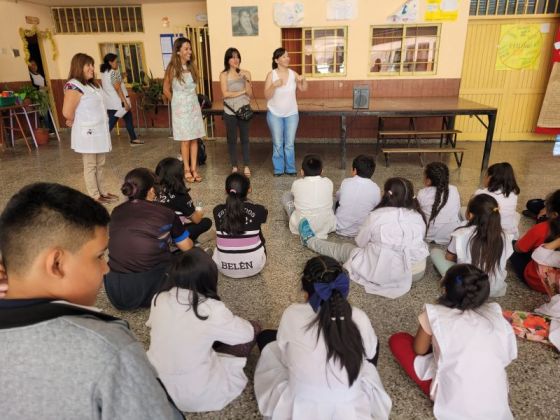 Estudiantes de la Escuela Eva Perón expusieron lo aprendido en los talleres de Derechos Humanos