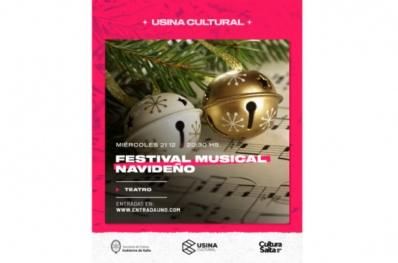 Se realizará el Festival Musical Navideño en el Teatro de la Usina Cultural