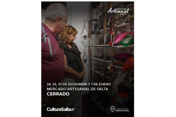 Mercado Artesanal de Salta: Horario de atención por las fiestas de fin de año