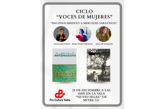 Hoy se realizará el cierre del ciclo “Voces de Mujeres”