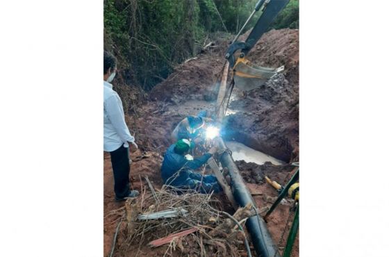 Corte programado de agua en localidades del departamento San Martín por reparación del acueducto El Aguay