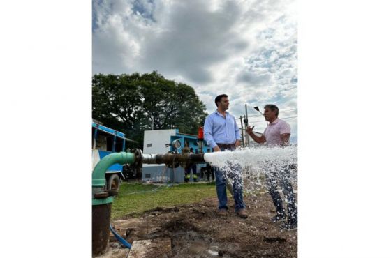 El presidente de Aguas del Norte dejó habilitado un nuevo pozo profundo de abastecimiento de agua potable