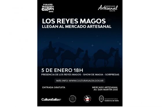 Los Reyes Magos llegan al Mercado Artesanal de Salta