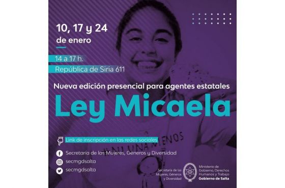 Nueva formación en Ley Micaela para agentes de los poderes Ejecutivo y Legislativo