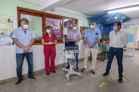 Nuevo ecógrafo y red de oxígeno central en el hospital de Coronel Moldes