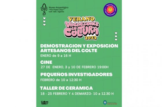 “Vacaciones en Cultura” en el Museo Arqueológico de Cachi