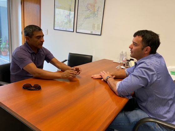 El presidente de Aguas del Norte recibió al intendente de Cafayate y a concejales de El Bordo y Campo Santo