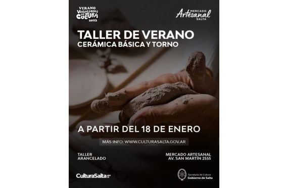 Talleres de verano para adultos en el Mercado Artesanal de Salta