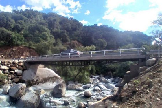 Finalizó la construcción de cuatro puentes vehiculares en la ruta provincial 7