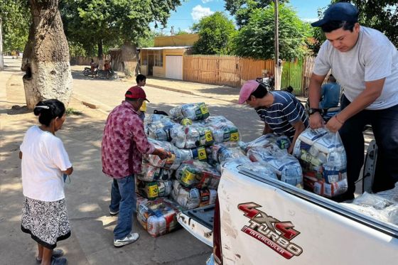 Continúa la entrega de módulos alimentarios a comunidades