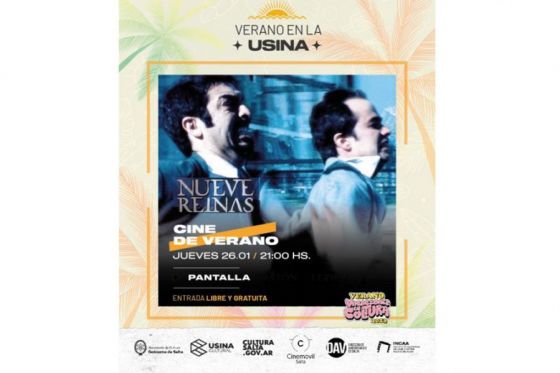 Cine de Verano: “Nueve Reinas” se proyectará este jueves en la Usina Cultural