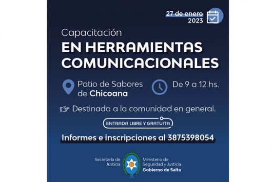 Vecinos de Chicoana recibirán capacitación en herramientas comunicacionales