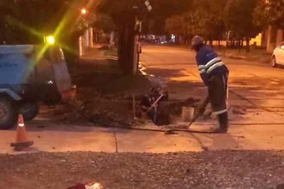 Se ejecutó un nuevo empalme de red que beneficiará a vecinos de zona sur