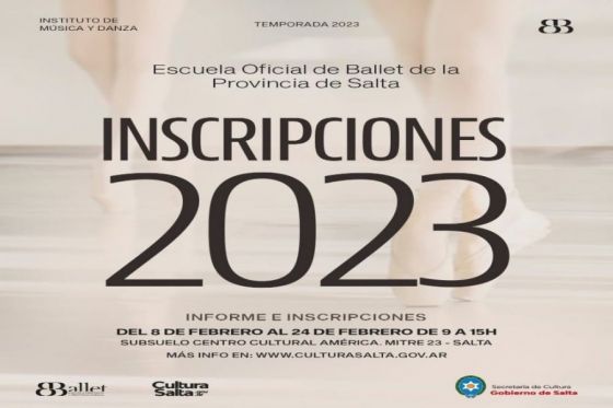 La Escuela Oficial de Ballet se prepara para las inscripciones a partir del 8 de Febrero