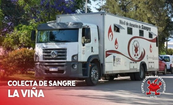 Hoy se colectará sangre de todo grupo y factor en La Viña