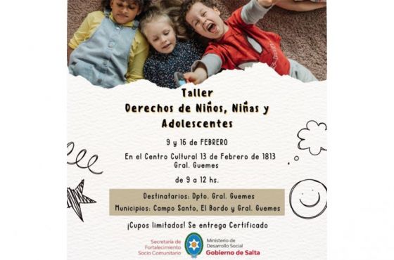 Capacitación en General Güemes para el  adecuado abordaje ante la vulneración de derechos de niños, niñas y adolescentes