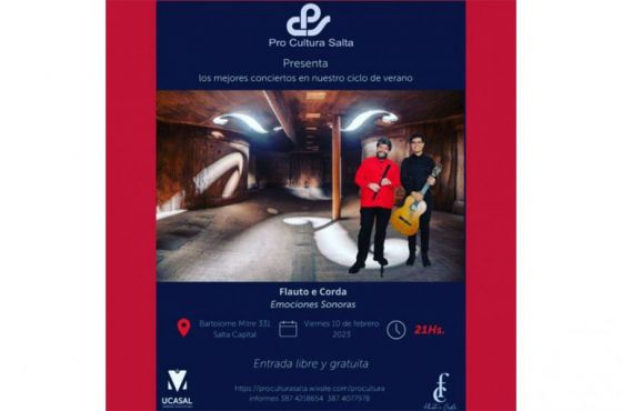 Ciclo de Verano: PRO Cultura presenta el concierto Flauto e Corda “Emoción Sonora”