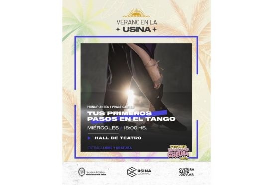 La Usina Cultural te invita a dar tus primeros pasos en el Tango