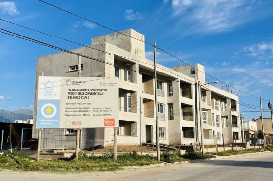 En barrio El Huaico se construyen nuevos departamentos