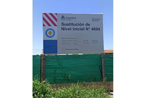 Inició la construcción de un nuevo Nivel Inicial en Rosario de la Frontera