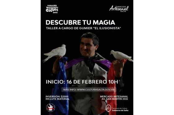 Taller de magia en el Mercado Artesanal de Salta