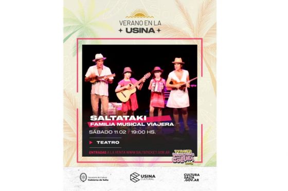 Verano en la Usina: este fin de semana participa de los espectáculos en vivo y feria en España y Juramento