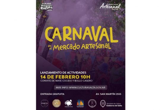 El Mercado Artesanal de Salta lanza sus actividades por Carnaval