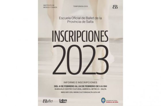 La Escuela Oficial de Ballet inició las inscripciones en Febrero 2023