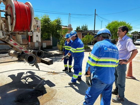 Aguas del Norte pone a punto redes cloacales en Rosario de Lerma para habilitar el servicio